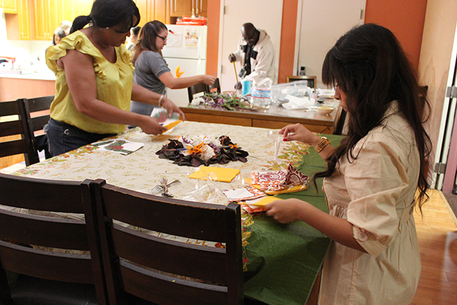 Crittenton Staff are hard at work preparing for the annual Thanksgiving Celebration.