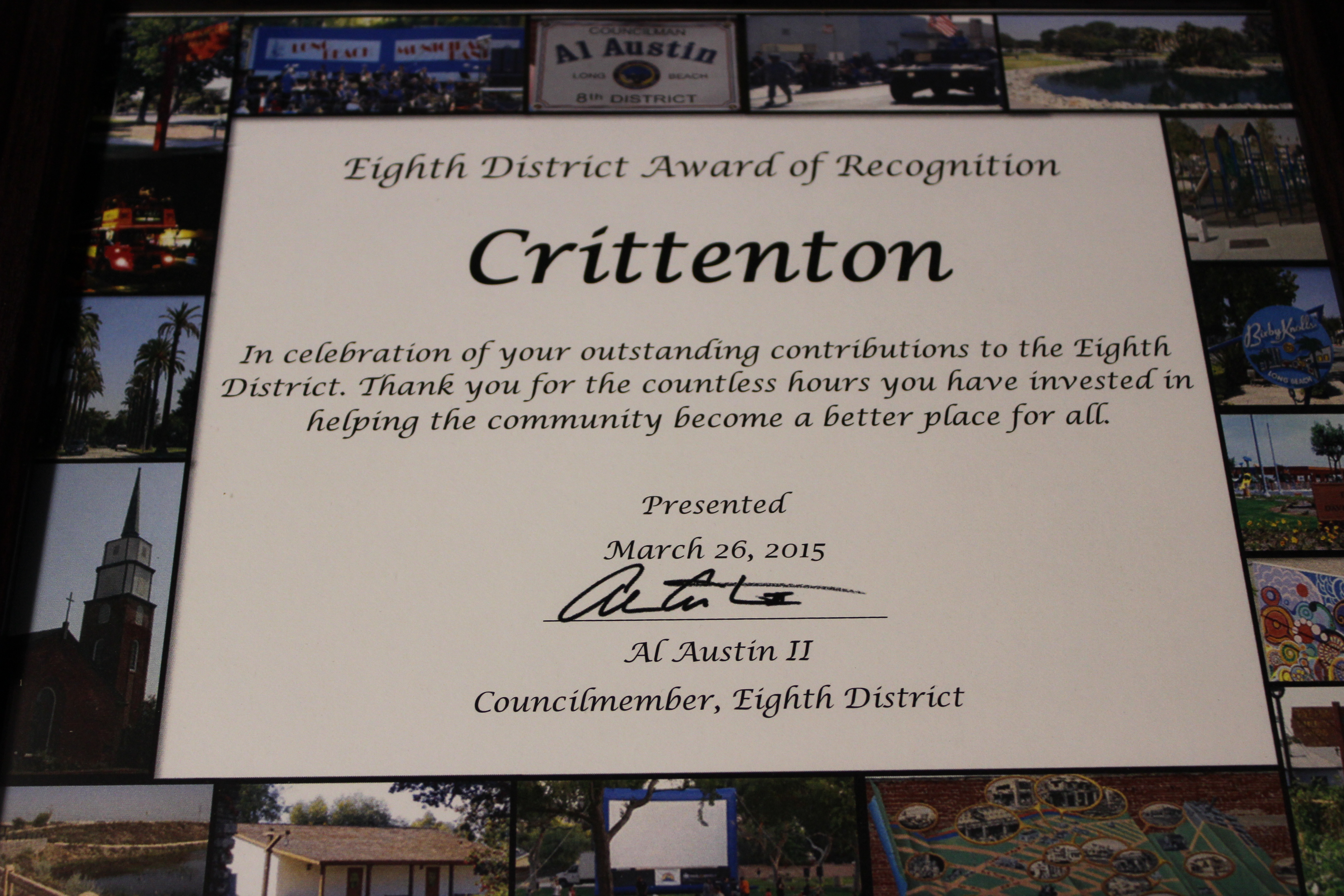 Crittenton's Celebrate the Eighth Award
